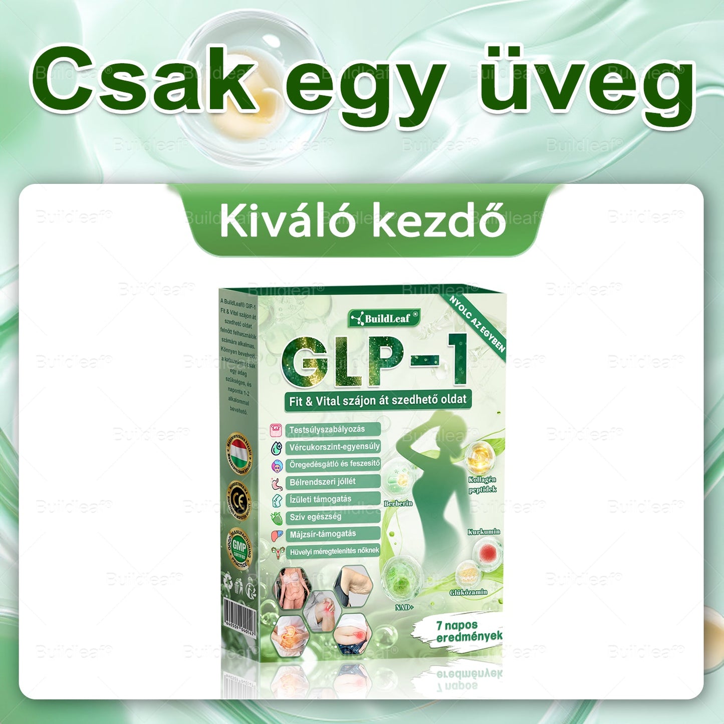 đ Klinikai kutatĂĄsokkal igazolt | A BuildLeafÂź Berberine GLP-1 Pro SĂșlycsökkentĆ SzĂĄjon ĂĄt szedhetĆ oldat segĂthet a makacs sĂșlytöbblet, anyagcsere- Ă©s energiaproblĂ©mĂĄk kezelĂ©sĂ©ben, tĂĄmogatva a jobb közĂ©rzetet Ă©s vitalitĂĄst