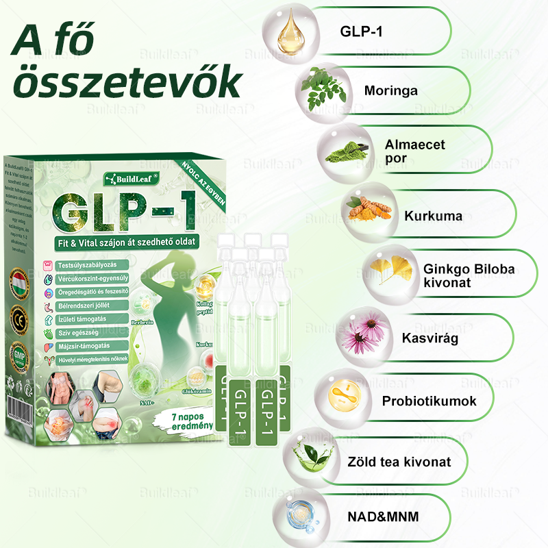 đ Klinikai kutatĂĄsokkal igazolt | A BuildLeafÂź Berberine GLP-1 Pro SĂșlycsökkentĆ SzĂĄjon ĂĄt szedhetĆ oldat segĂthet a makacs sĂșlytöbblet, anyagcsere- Ă©s energiaproblĂ©mĂĄk kezelĂ©sĂ©ben, tĂĄmogatva a jobb közĂ©rzetet Ă©s vitalitĂĄst