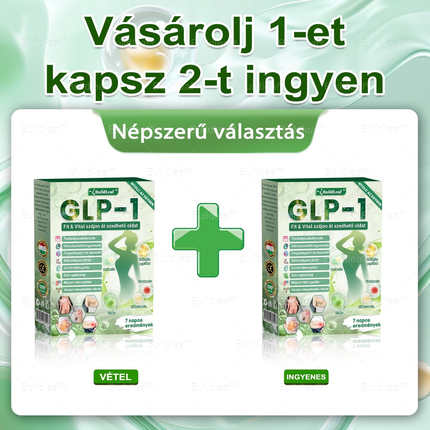 💚 Klinikai kutatásokkal igazolt | A BuildLeaf® Berberine GLP-1 Pro Súlycsökkentő Szájon át szedhető oldat segíthet a makacs súlytöbblet, anyagcsere- és energiaproblémák kezelésében, támogatva a jobb közérzetet és vitalitást